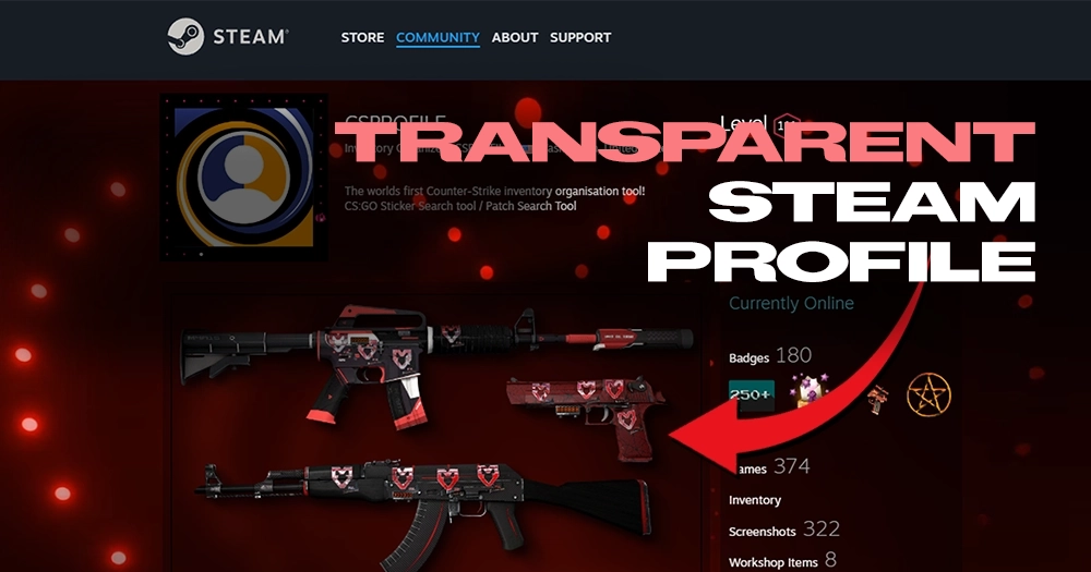 Transparent Skin Showcase Steam Profile Guide