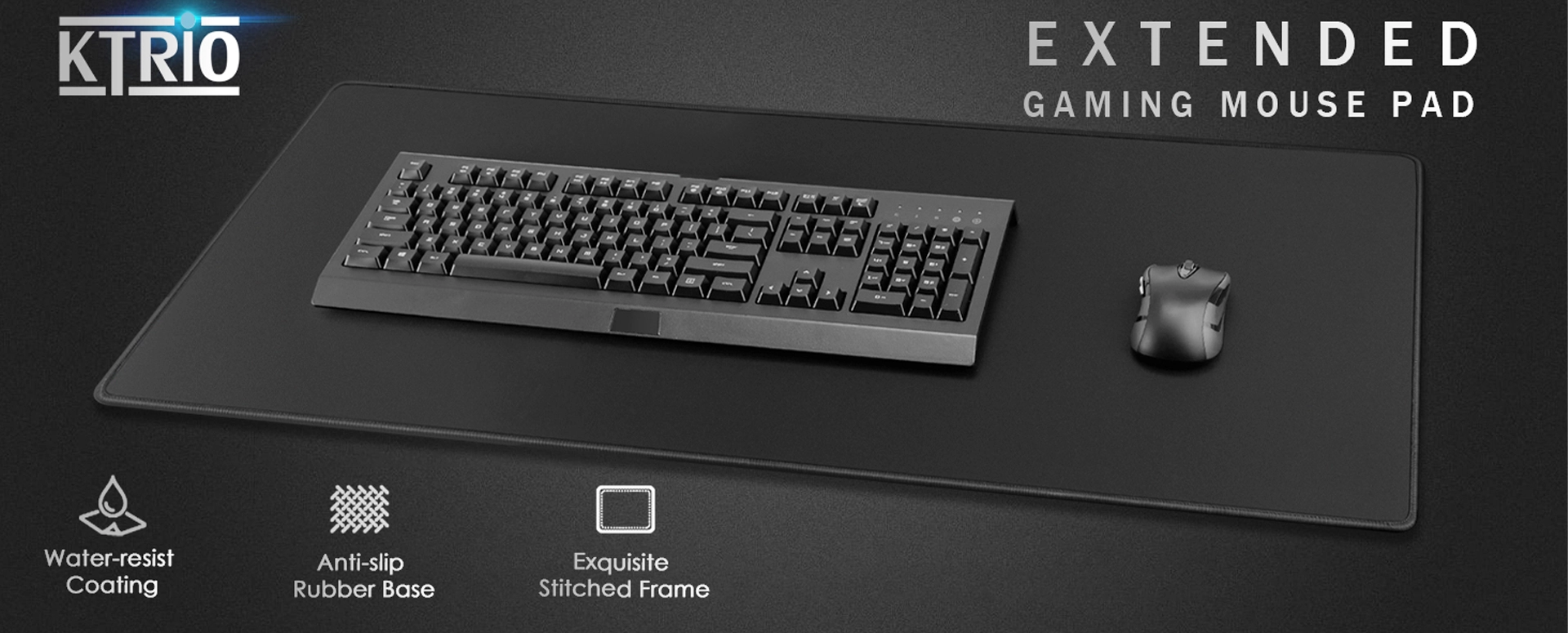 KTRIO Full Desk Gaming Mouse Pad