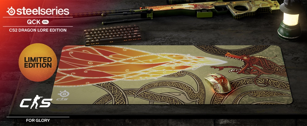 The SteelSeries QcK Dragon Lore Edition