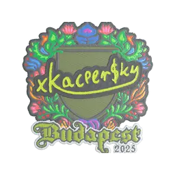 Sticker | xKacpersky (Embroidered) | Budapest 2025