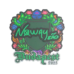 Sticker | noway (Embroidered) | Budapest 2025