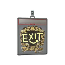 Sticker Slab | exit (Gold) | Budapest 2025