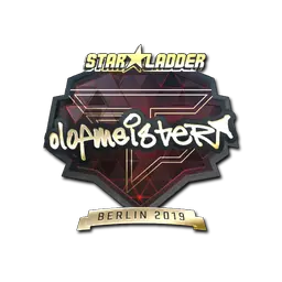 Sticker | olofmeister (Gold) | Berlin 2019