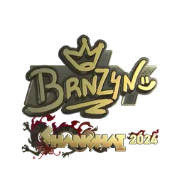 Sticker | brnz4n (Gold) | Shanghai 2024