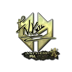 Sticker | fnx (Gold) | Antwerp 2022