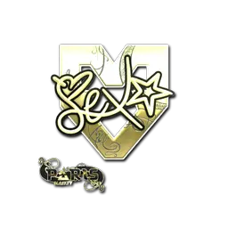 Sticker | dexter (Gold) | Paris 2023