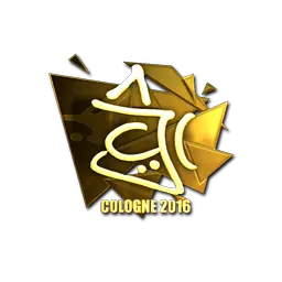 Sticker | chrisJ (Gold) | Cologne 2016