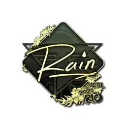 Sticker | rain (Gold) | Rio 2022