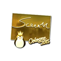 Sticker | ScreaM (Gold) | Cologne 2015