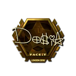 Sticker | Dosia (Gold) | London 2018