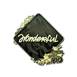 Sticker | w0nderful (Gold) | Rio 2022