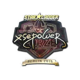 Sticker | xsepower (Gold) | Berlin 2019