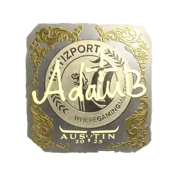 Sticker | adamb (Gold) | Austin 2025