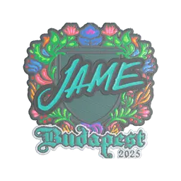 Sticker | Jame (Embroidered) | Budapest 2025