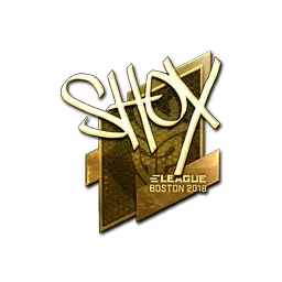 Sticker | shox (Gold) | Boston 2018