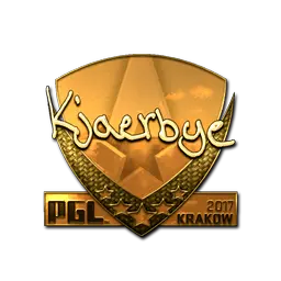 Sticker | Kjaerbye (Gold) | Krakow 2017