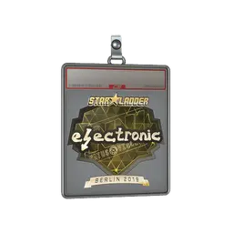 Sticker Slab | electronic (Gold) | Berlin 2019
