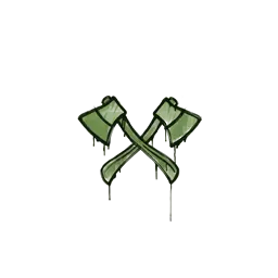 Sealed Graffiti | X-Axes (Battle Green)