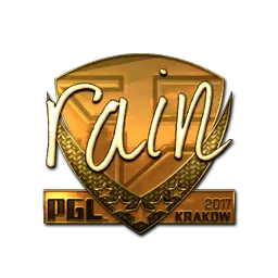 Sticker | rain (Gold) | Krakow 2017