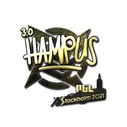 Sticker | hampus (Gold) | Stockholm 2021