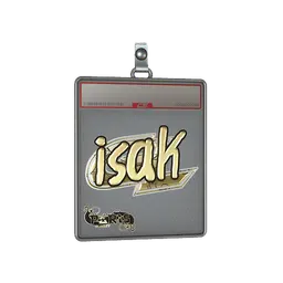 Sticker Slab | isak (Gold) | Paris 2023