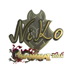 Sticker | NiKo (Gold) | Shanghai 2024