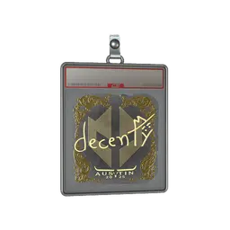 Sticker Slab | decenty (Gold) | Austin 2025