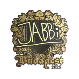 Sticker | jabbi (Gold) | Budapest 2025