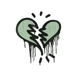 Sealed Graffiti | Broken Heart (Cash Green)