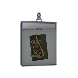 Sticker Slab | Hello MAC-10 (Gold)