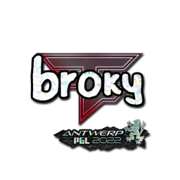 Sticker | broky (Glitter) | Antwerp 2022