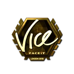 Sticker | vice (Gold) | London 2018