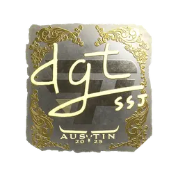 Sticker | dgt (Gold) | Austin 2025