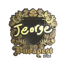 Sticker | jeorge (Gold) | Budapest 2025