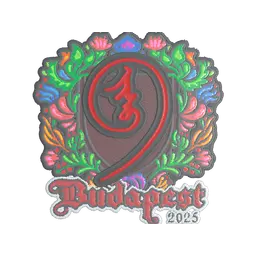 Sticker | nin9 (Embroidered) | Budapest 2025