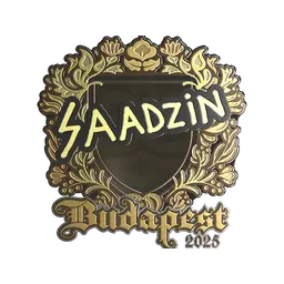 Sticker | saadzin (Gold) | Budapest 2025