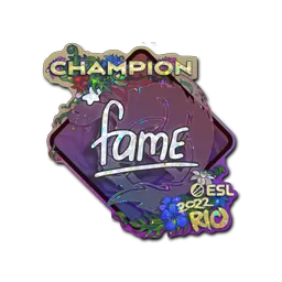Sticker | fame (Glitter, Champion) | Rio 2022
