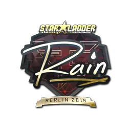 Sticker | rain (Gold) | Berlin 2019