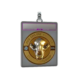 Sticker Slab | Gold ESL Skull (Foil) | Katowice 2014