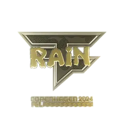 Sticker | rain (Gold) | Copenhagen 2024