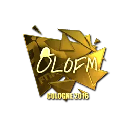 Sticker | olofmeister (Gold) | Cologne 2016