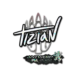 Sticker | tiziaN (Glitter) | Antwerp 2022