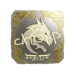 Sticker | chopper (Gold) | Austin 2025