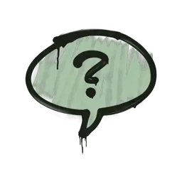 Sealed Graffiti | Question Mark (Cash Green)