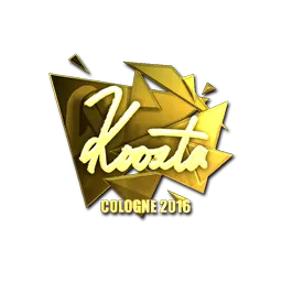 Sticker | koosta (Gold) | Cologne 2016