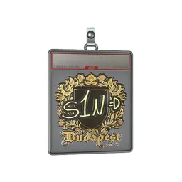 Sticker Slab | s1n (Gold) | Budapest 2025