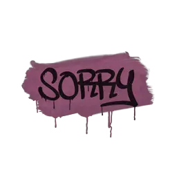 Sealed Graffiti | Sorry (Princess Pink)