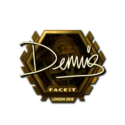 Sticker | dennis (Gold) | London 2018