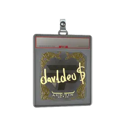 Sticker Slab | dav1deuS (Gold) | Austin 2025