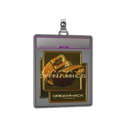Sticker Slab | Planetkey Dynamics (Gold) | DreamHack 2014